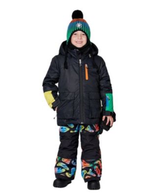  Boys' Two-Piece Play Smiley Face Snowsuit - Little Kid, Big Kid