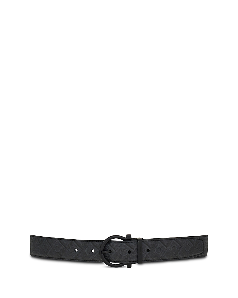 Ferragamo Men's Double Adjustable Leather Belt
