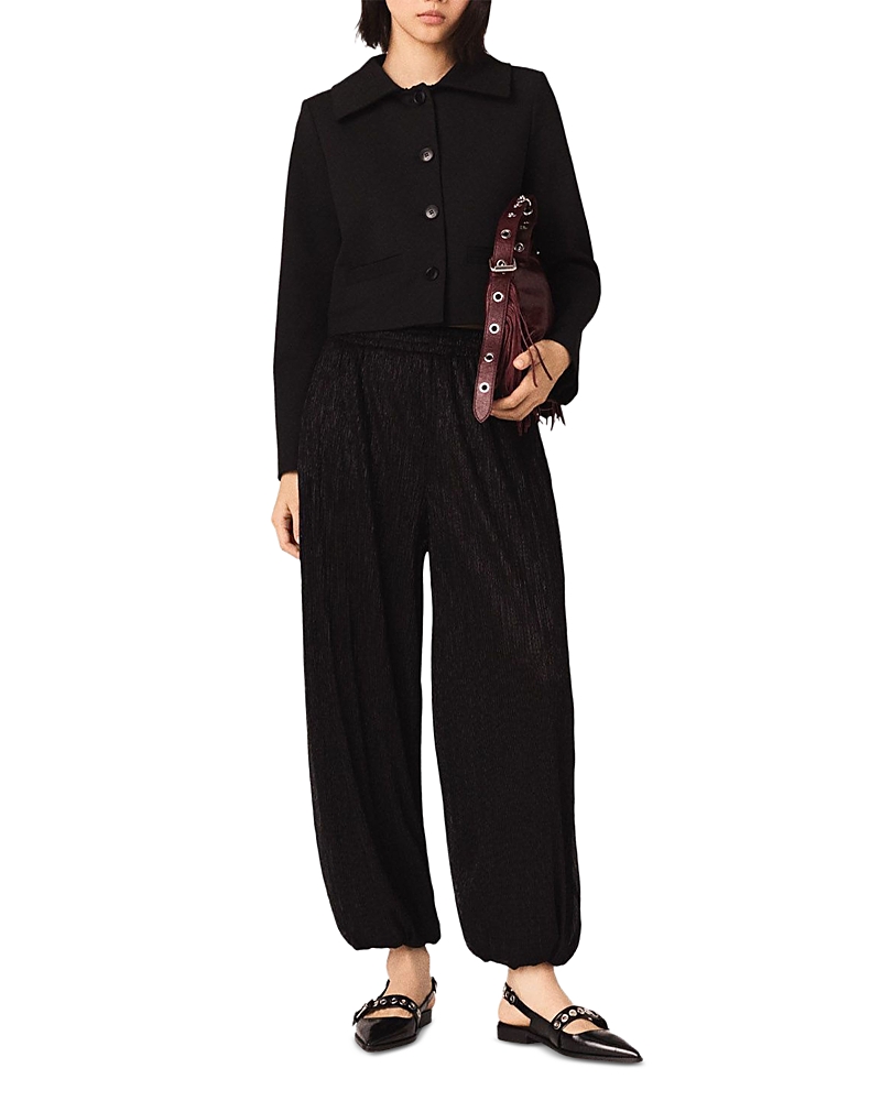 Maje Metallic Harem Pants