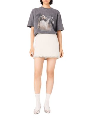 Horse Graphic Cropped Tee