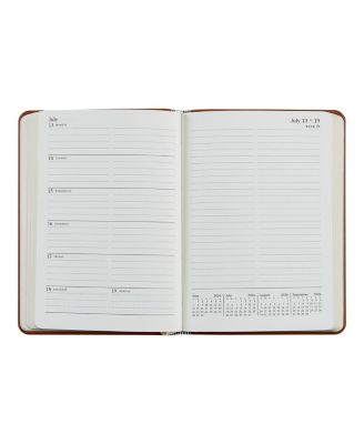  2026 Traditional Leather Weekly Notebook