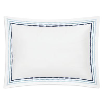 Amara Triple Pearl Embroidered Sateen Boudoir Sham
