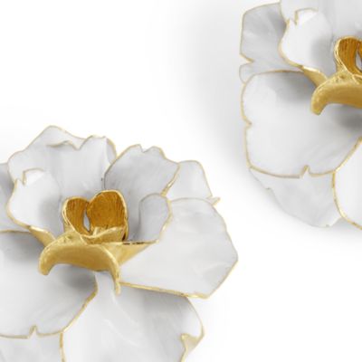 Gardenia Candleholders, Set of 2