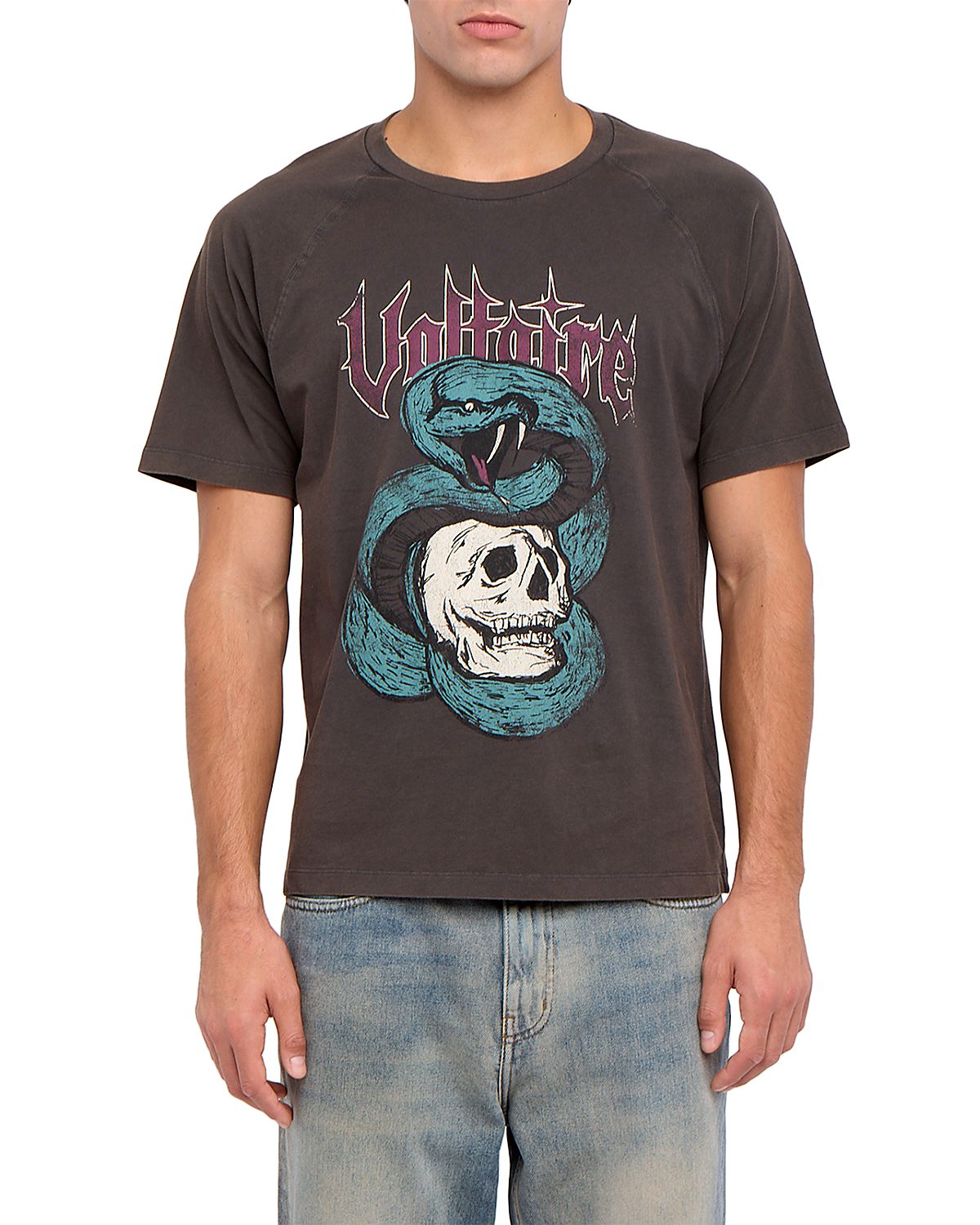 Zadig & Voltaire Torry Snake Raglan Tee