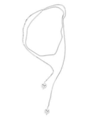 Solo Sphere Tie Necklace, 38.7"