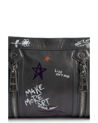 x Humberto Cruz Sunny Moody Vintage Patent Leather Shoulder Bag