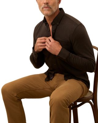 Coastline Knit Plaid Button Down Shirt 