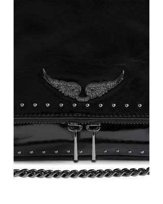 Rocky II Studded Vintage Patent Leather Clutch