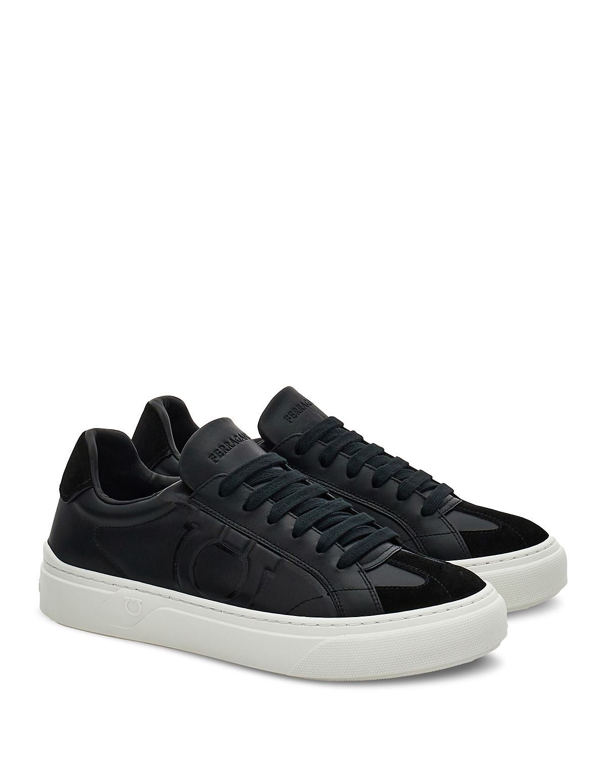 Ferragamo Men's Gancini Leather Sneakers