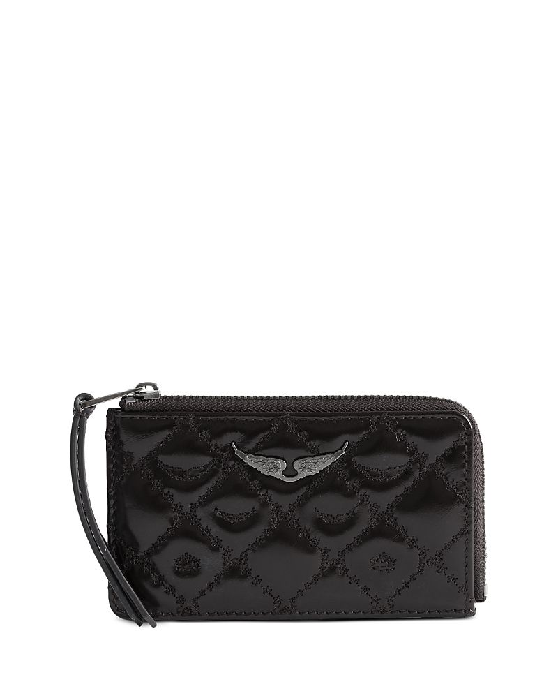 Zadig & Voltaire Zv Vintage Monogram Leather Cardholder