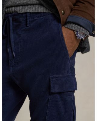 Slim Fit Stretch Corduroy Cargo Pants