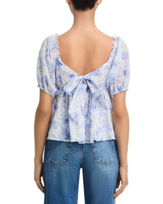 Floral Puff Sleeve Top - Exclusive
