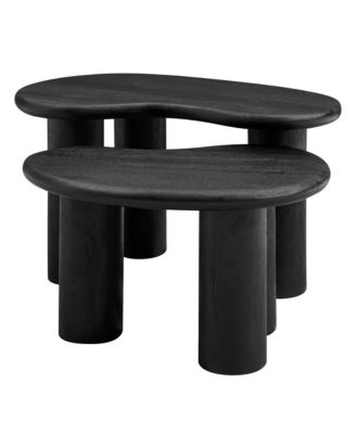 Hackney Mango Wood Nesting Coffee Table Set