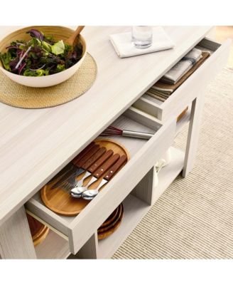 Meadowbrook Kitchen Island and Stool, Set of 3