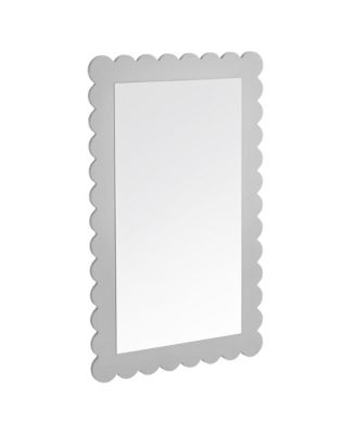 Emmeline Scalloped Rectangle Wall Mirror