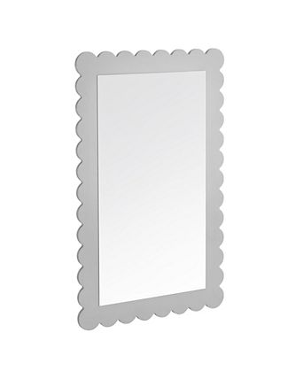 Emmeline Scalloped Rectangle Wall Mirror