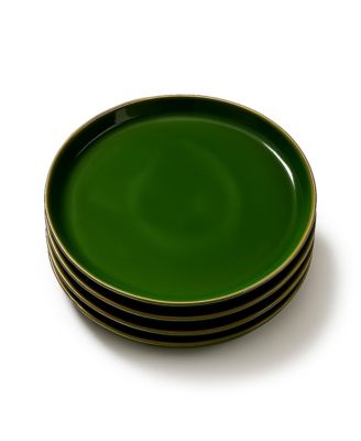 Gharyan Stoneware Edan Flat Salad/Dinner Plate, Set of 4