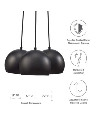 Chalice 3-Light Metal Pendant