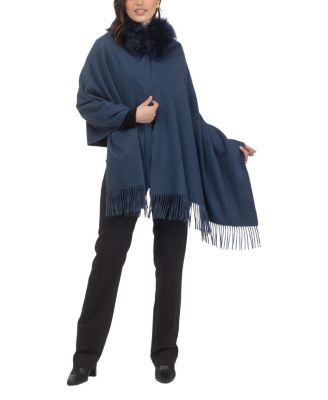  Select Cashmere Stole with Select Lamb Collar