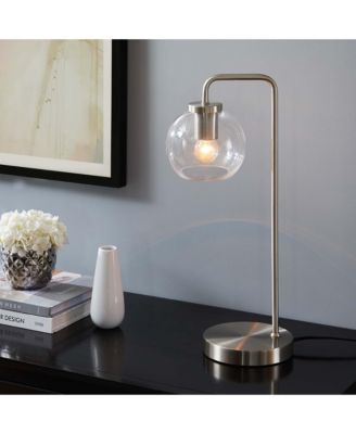  Silo Glass Globe Glass and Metal Table Lamp