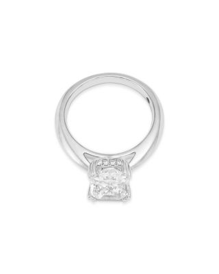 Luxe Collection Certified Lab Grown Diamond Radiant Engagement Ring in Platinum, 3.15 tcw