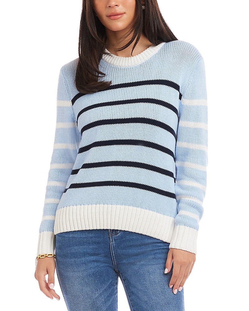 Karen Kane Stripe Crewneck Sweater