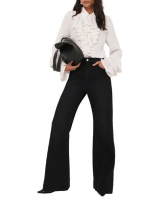  Women's Ruffle Detail Shirt