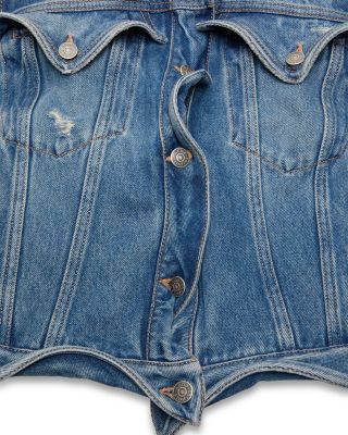 Curled Edge Denim Jacket