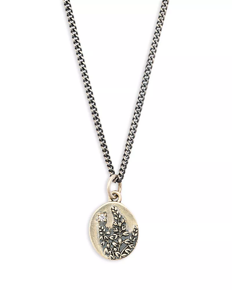 Serge DeNimes Men's Pave Heather Pendant Necklace, 18.11-20.47