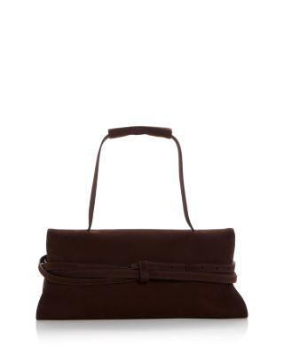Tie Me Suede Shoulder Bag