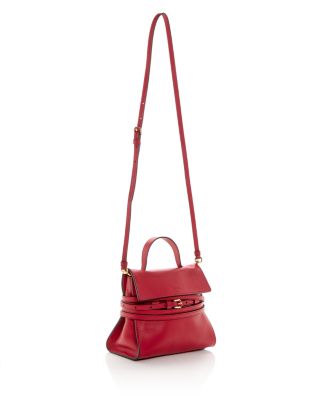 Tie Me Small Leather Shoulder Bag