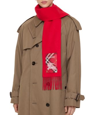 Check Label Cashmere Scarf