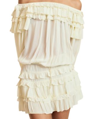 Ruffle Pleated Micro Skirt