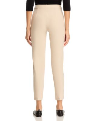 Washable Stretch Crepe Slim Ankle Pants