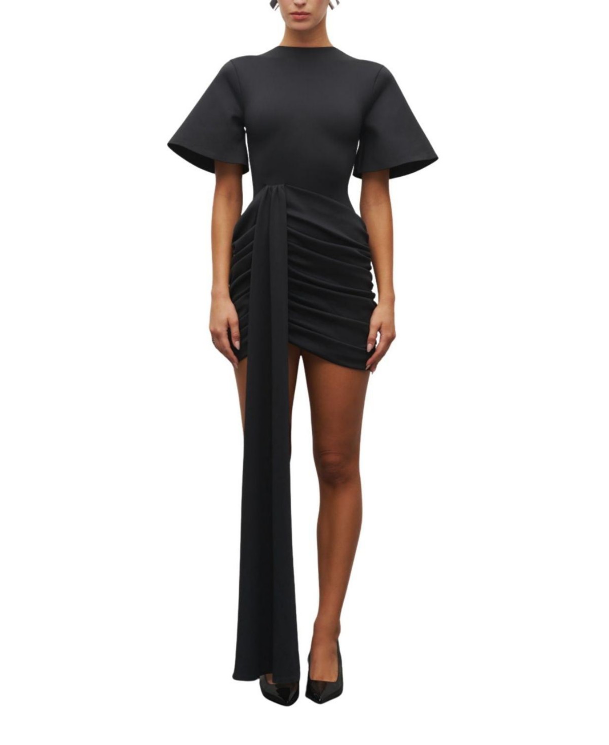 The Draped T-Shirt Mini Dress