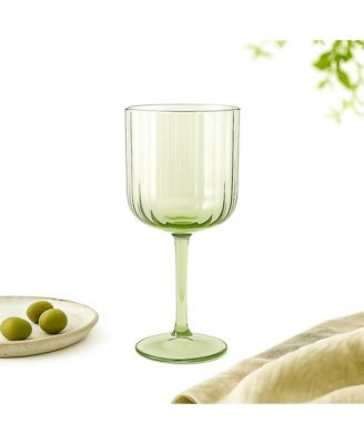  Retro Optic Wine Glass