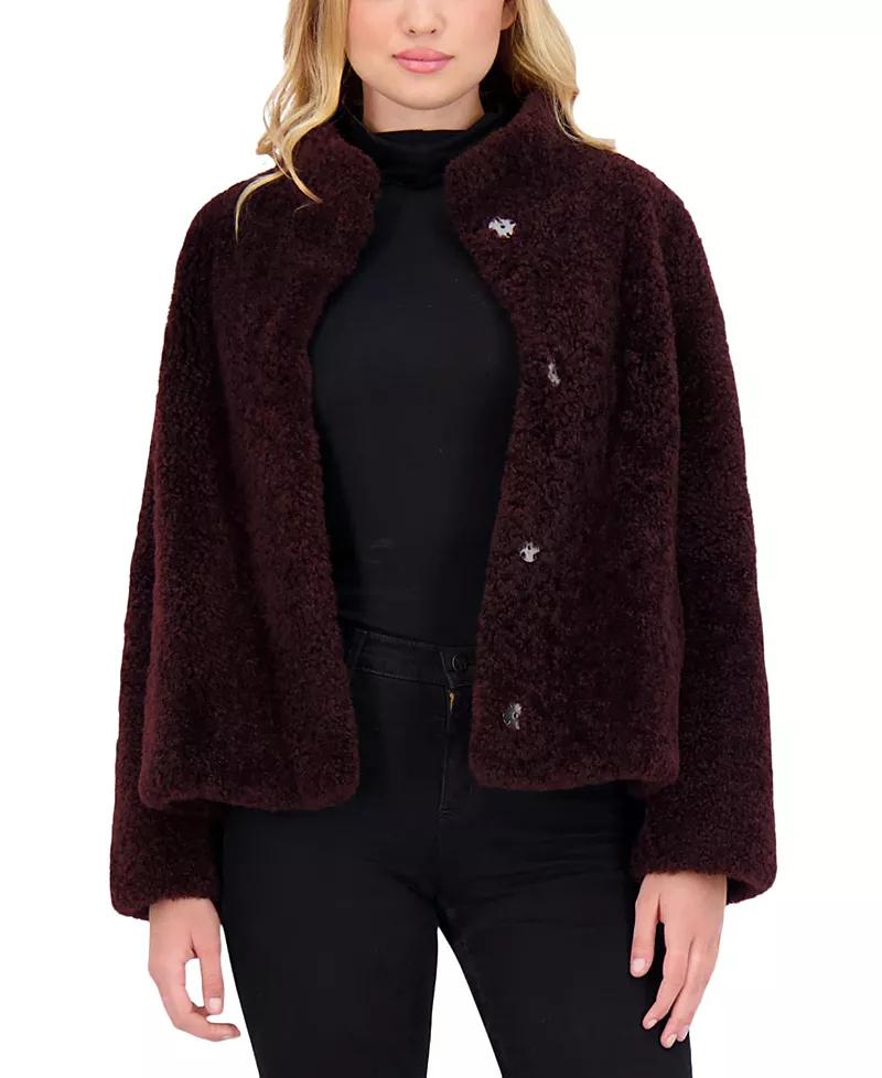 Gorski Sheared Cashmere Goat Jacket