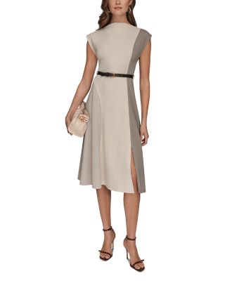 Color Block A Line Dress