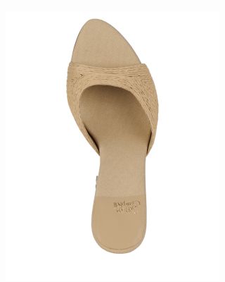 Women's Raffia High Heel Mules