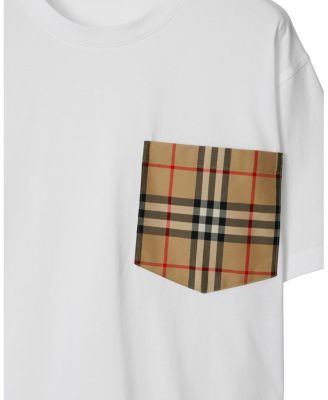  Check Pocket Cotton T-shirt