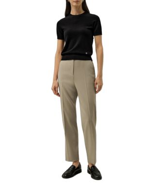  Cashmere Fitted Short Sleeve Top