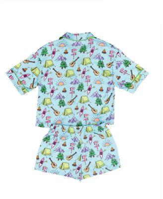  Girls' Camp Club Silky Short Sleeve Shorts Set - Little Kid, Big Kid