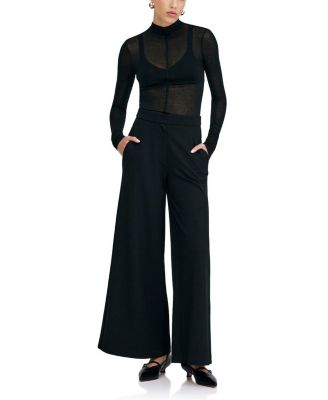  Alicia Sheer Turtleneck Top