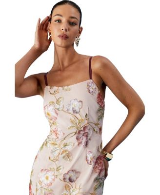 Muse Strappy Floral Sequin Maxi Dress