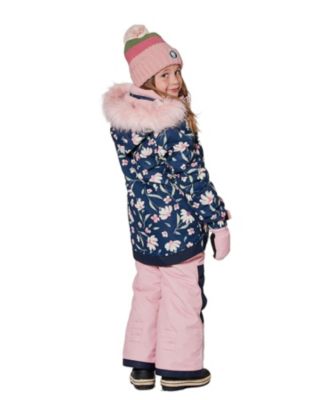 Girls' Two-Piece Flower Play Snowsuit - Big Kid