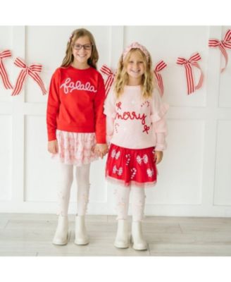 Girls' Coquette Merry Christmas Knit Sweater - Little Kid, Big Kid