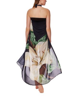 Yuri Flower Pareo Swim Cover-Up