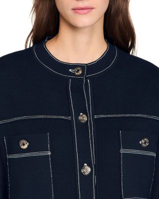 Contrast Stitch Cardigan