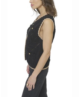  Women's Brooke Pointelle Cable Vest