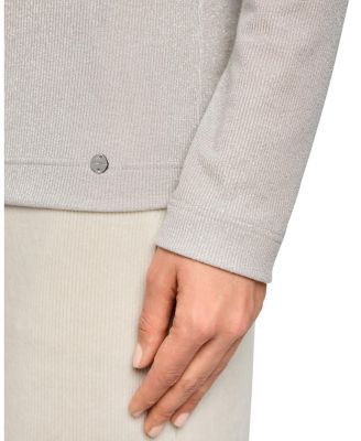  Slim-Fit Lurex Long-Sleeved Top